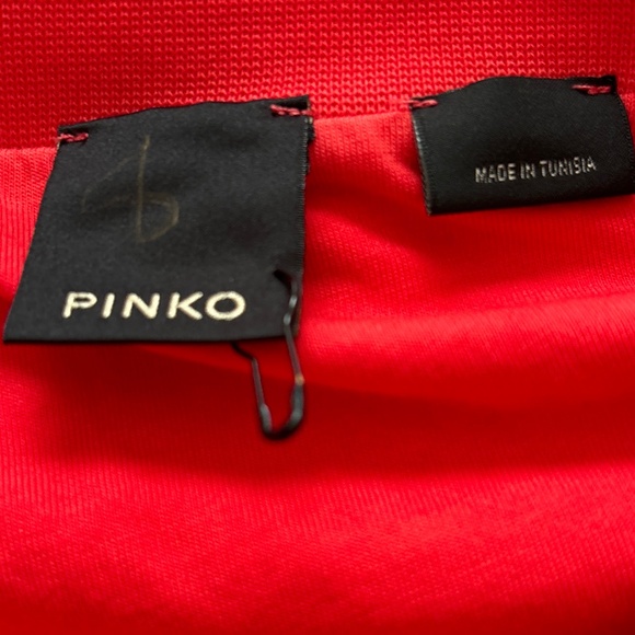 Pinko Oversized Layered Red/Orange Logo Sweatshirt Size M/L. NWOT - Picture 6 of 8
